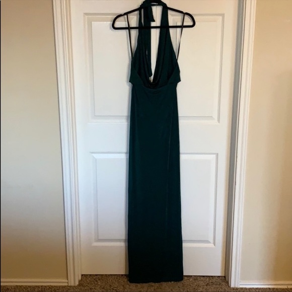 NWT JLUXLABEL Teal Natasha High Slit Dress - Picture 7 of 7